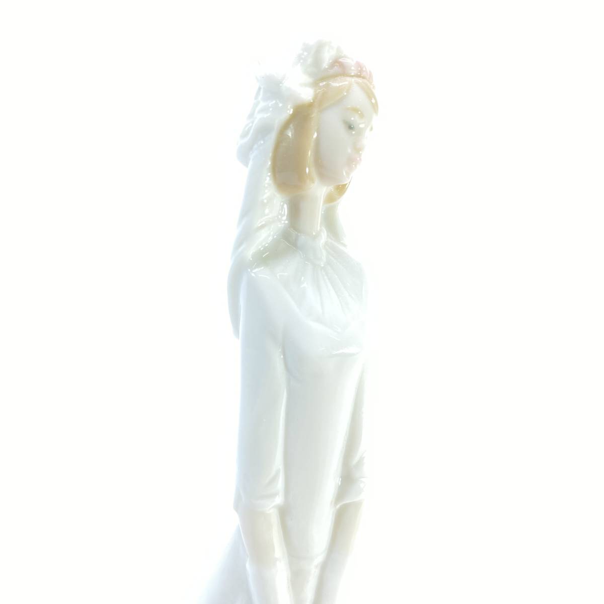 1円～ 6T40090124 LLADRO リヤドロ ブライダルベル 女性 ドレス ウェディング フィギュリン 陶器人形 置物 インテリア 現状品 _画像3