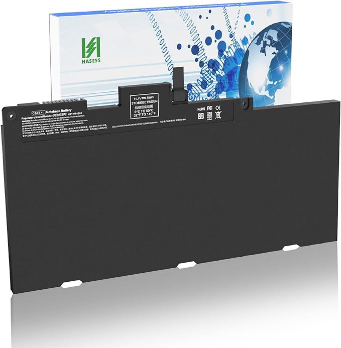 互換バッテリーHASESS CS03 CS03XL Battery Compatible HP EliteBook 745 等