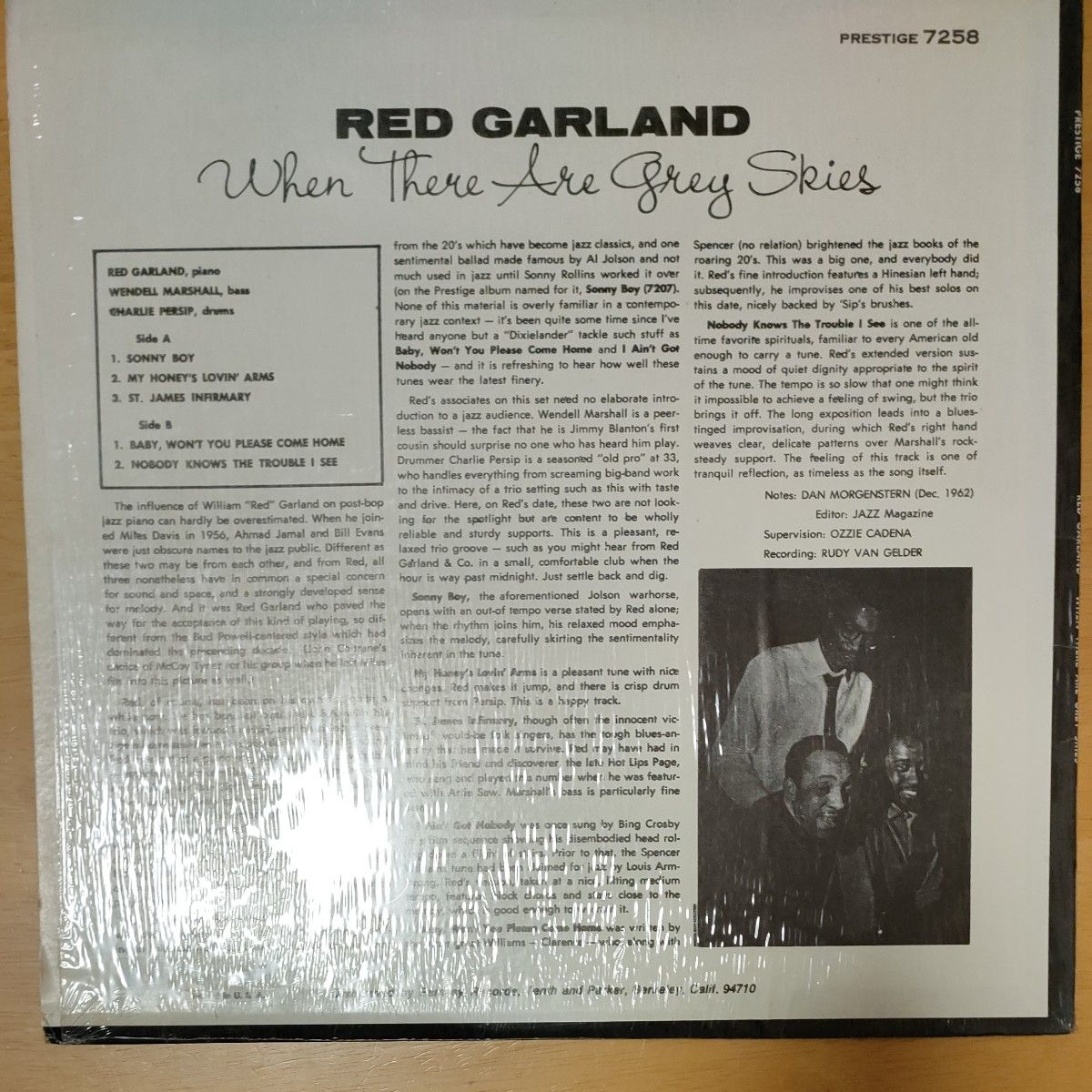 US盤PRESTIGE： When There Are GreySkies/RED GARLAND