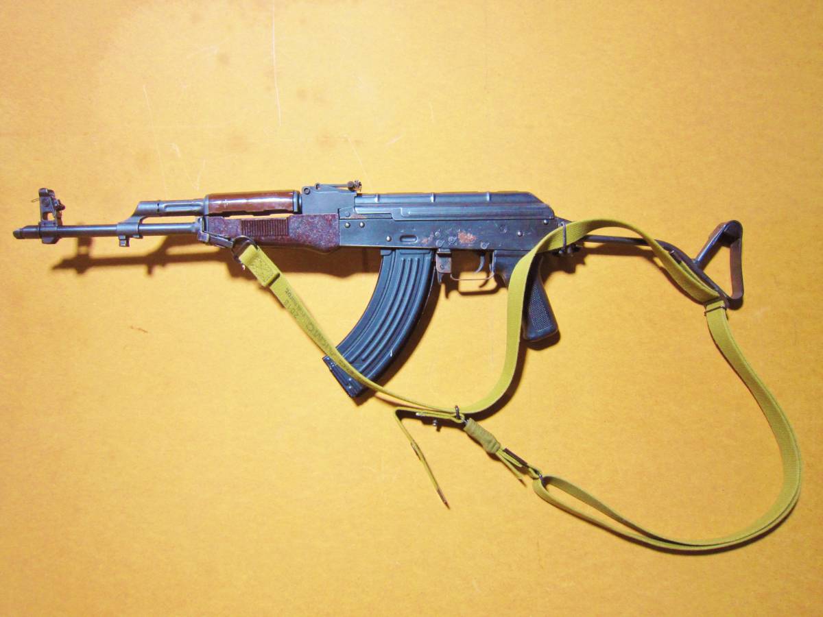 ロシア製 AKS・AKMS用 綿製3ポイントタクティカルスリング 陸軍 冷戦 LCT E＆L VFC GHK S&T リアルソード マルイ AK47 AK74 AK12 RPK_３ポイント状態