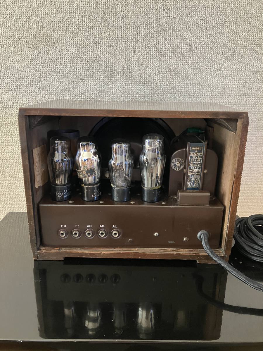  ценный! коллекция лот ад женский приемник ( Osaka приемник ) вакуумная трубка радио MODEL 4
