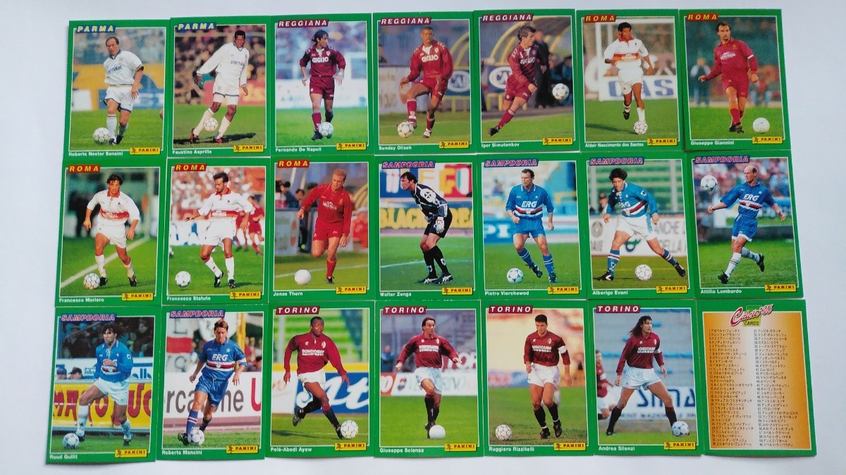 1995 Panini Calcio パニーニ カルチョ 95 セリエA 63枚 アソート サッカー カード バッジョ バティストゥータ バレージ デシャン フリット_画像5