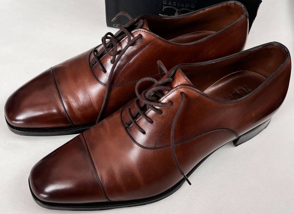 GAZIANO&GIRLING ガジアーノガーリング サイズ 7E モデル OXFORD オックスフォード 革靴 ドレスシューズ ブラウン系