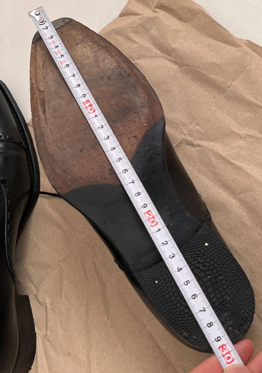 ペルフェット PERFETTO サイズ 7 25.0cm〜25.5cmストレートチップ ブラック 革靴 ドレスシューズ 黒 靴 ビジネスシューズ レザーの画像9