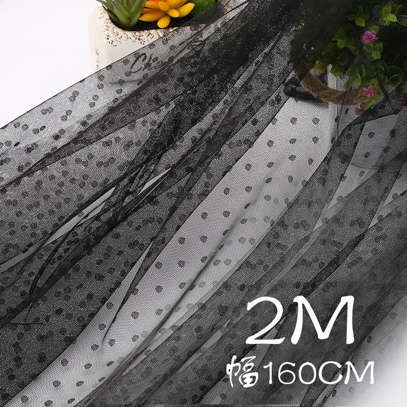 AZ212 черный длина 2M* ширина 160CM точка рисунок chu-ru кружевное полотно широкий мягкость .