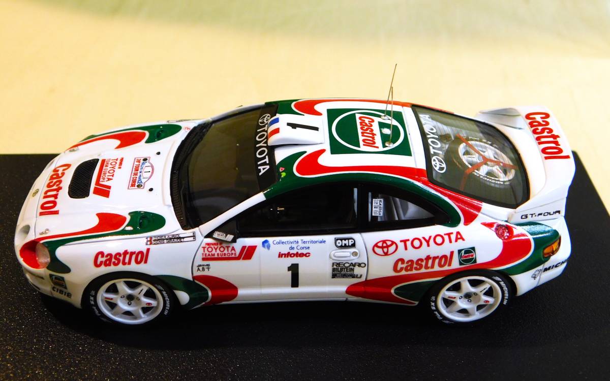 ★TOYOTA Celica GT-Four #1 1995 Tour de Corse 1/43 HPI 8307 ミラージュ トヨタ セリカ GT-Four ツールドコルス 1995#1☆送料520円_画像1