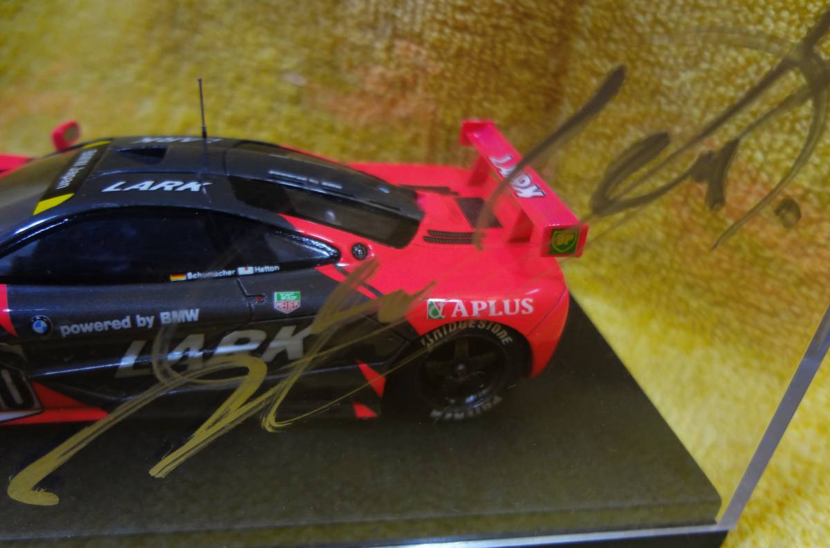 ★サイン入り★Romu / GT Spirits / McLaren F1 GTR / LARK JGTC 1996 / No.60 Ralf Schumacher - Naoki Hattori 限定品 ★ 送料520円 _画像9