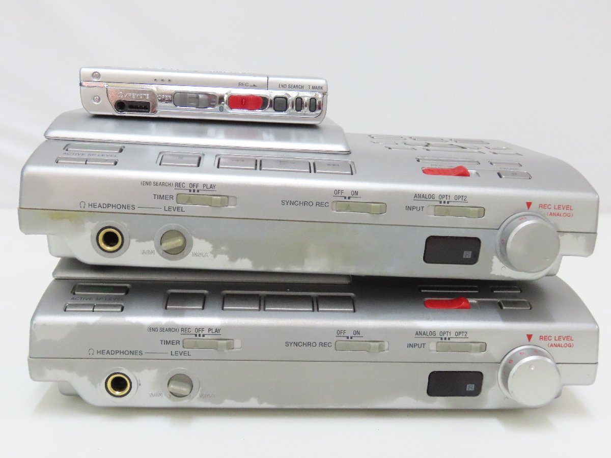 80☆SONY MD WALKMAN MZ-R5ST MZS-R5ST ポータブルMDウォークマン　ジャンクセット ◆0111-420_画像5