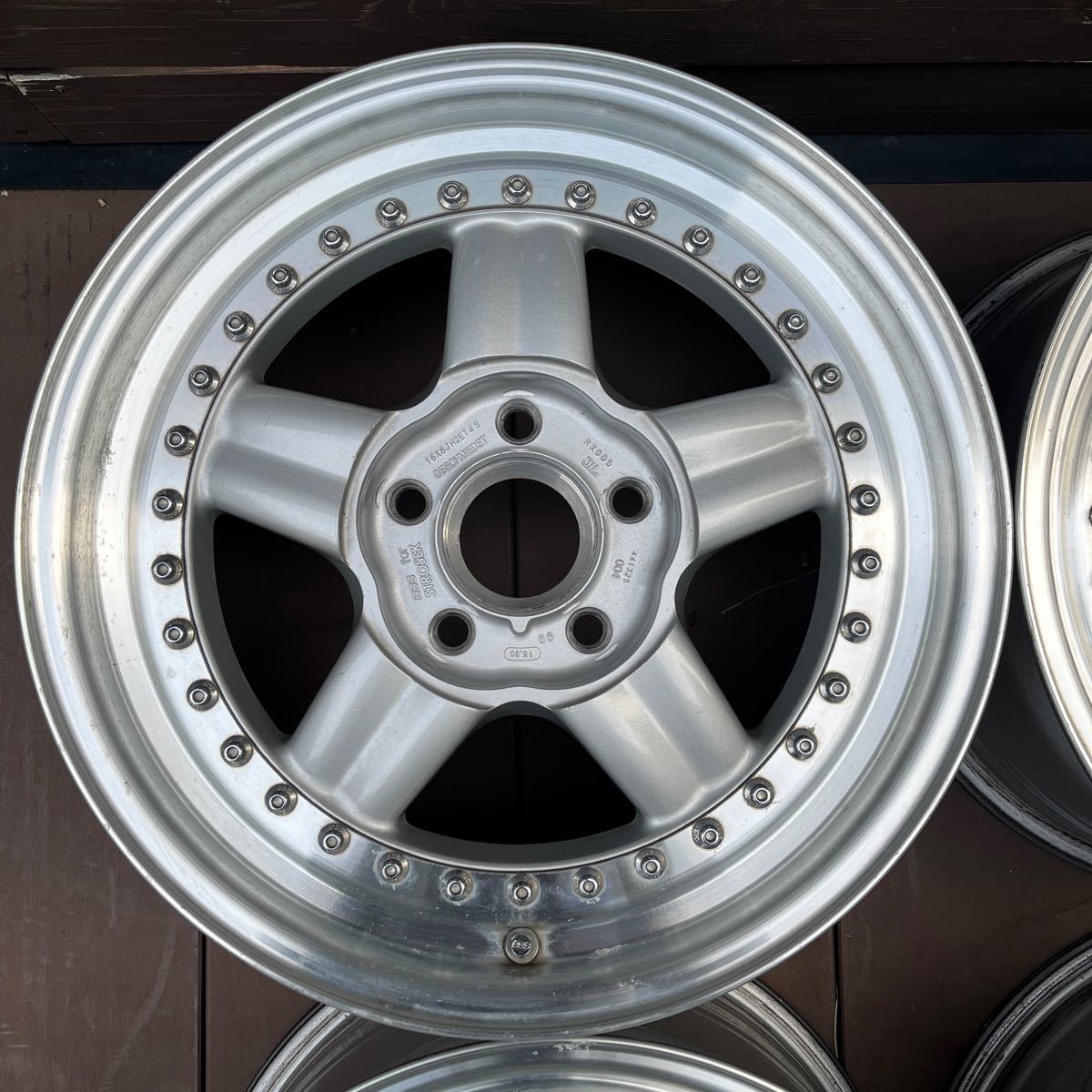 BBS for STROSEK 16in 7.0j 8.0j 114.3-5h 4本SET 旧車　当時物_画像2