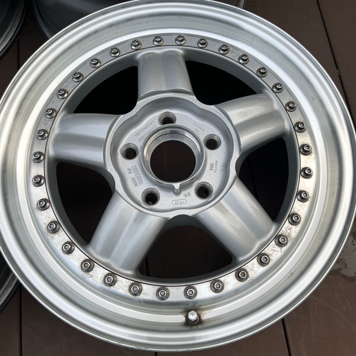 BBS for STROSEK 16in 7.0j 8.0j 114.3-5h 4本SET 旧車　当時物_画像8