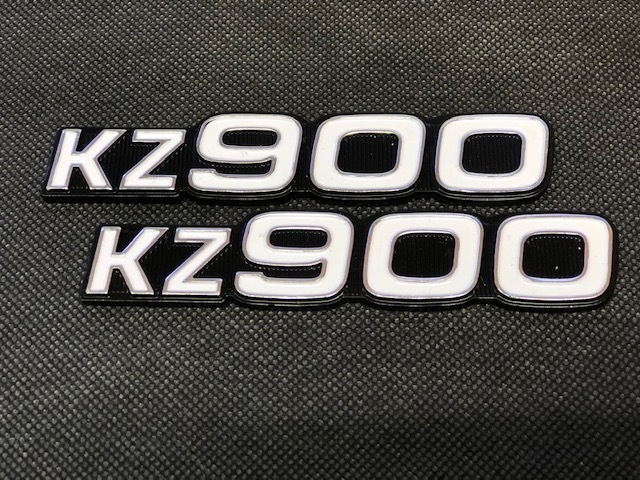 KZ900 サイドカバー エンブレム 新品 送料無料 検/Z400FX Z500 Z550 ゼファー Z1 Z2 MK2 Z1R XJ XJR ヨシムラ キジマ BEET 当時物 旧車_画像1