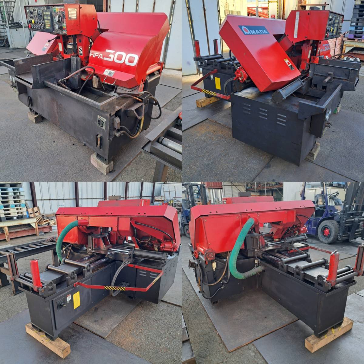 ☆動作確認済み☆ AMADA/アマダ バンドソー HFA-300 切れ曲がり ☆動作確認済み☆ AMADA/アマダ バンドソー HFA-300 切れ曲がり