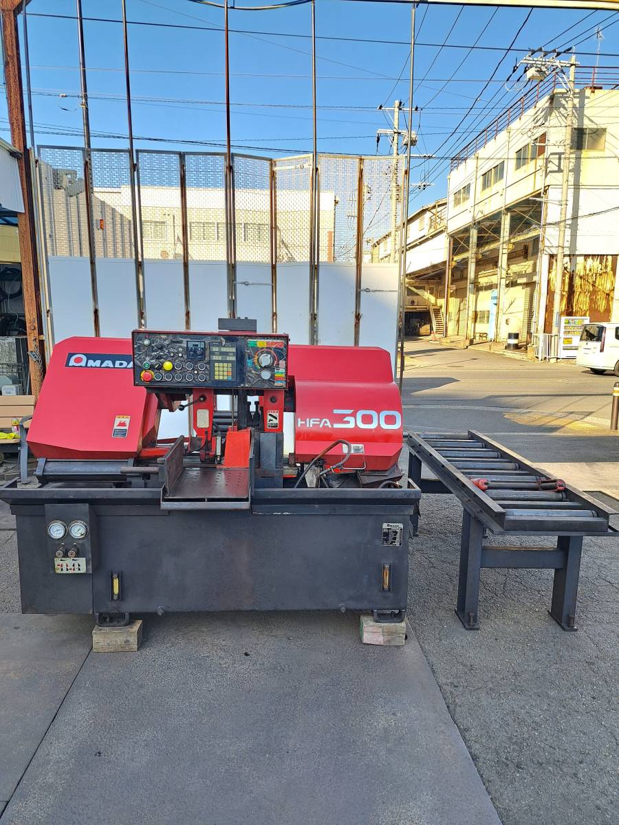 ☆動作確認済み☆ AMADA/アマダ バンドソー HFA-300 切れ曲がり ☆動作確認済み☆ AMADA/アマダ バンドソー HFA-300 切れ曲がり