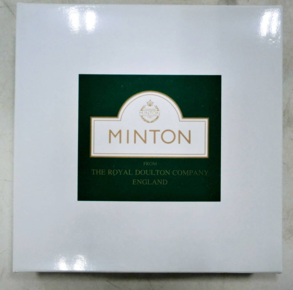 【　未使用　】MINTON　ティースプーン　5本セット　ハドンホールHH002G　グリーン　カトラリー　ゴールド　シュガースプーン　ミントン