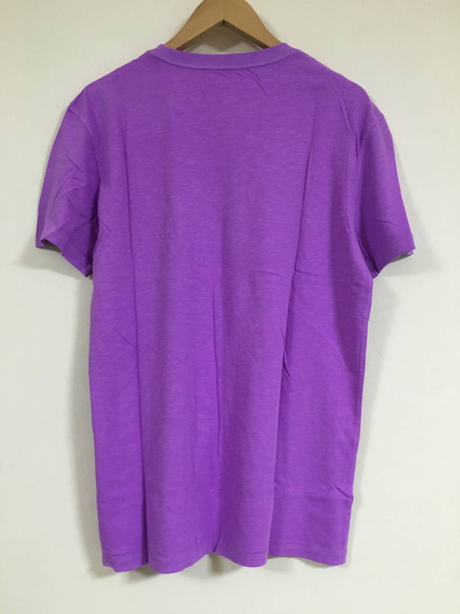 セール! 正規品 本物 新品 アメリカンイーグル Tシャツ 着心地抜群 綿100% AMERICAN EAGLE オシャレ ブライト バイオレット 紫 L ( XLの画像3