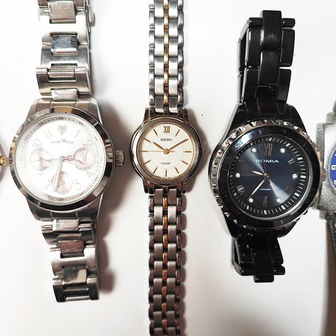 EXCEED Pierre Lannier SEIKO 他 20本 ブランド腕時計 大量 まとめて セット 宝石宝飾ストーン 本kg個 メンズレディース ジャンク Q19_画像2