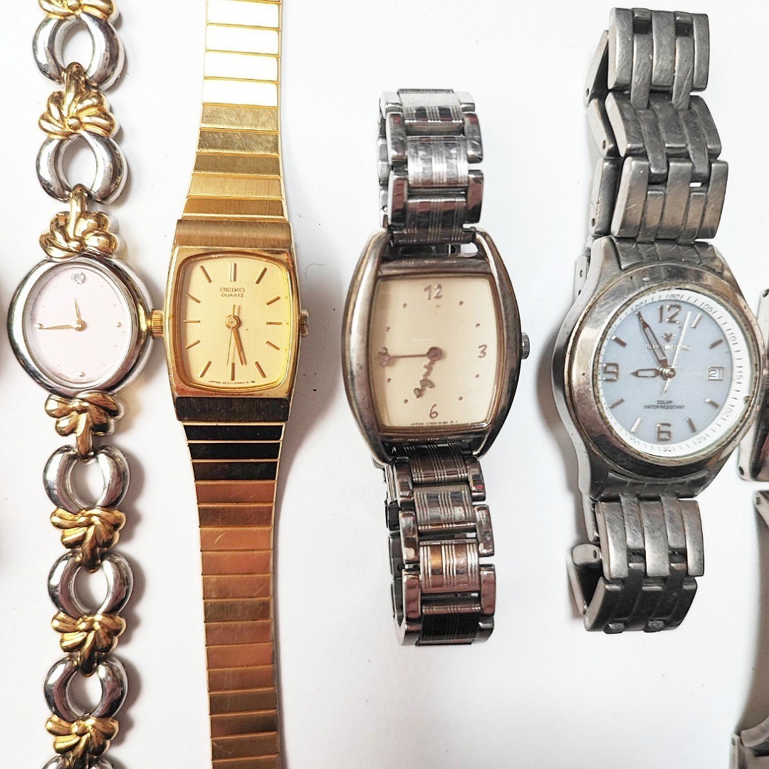 EXCEED Pierre Lannier SEIKO 他 20本 ブランド腕時計 大量 まとめて セット 宝石宝飾ストーン 本kg個 メンズレディース ジャンク Q19_画像6