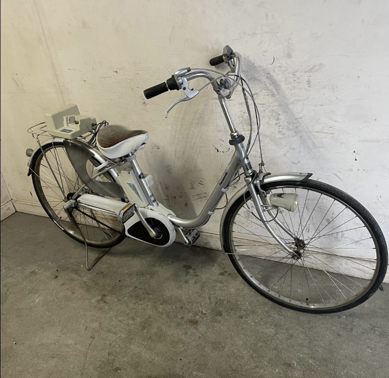 ** Gifu departure ^Panasonic/ power supply assist bicycle /ma inset .li/26 -inch /3 step shifting gears / with charger / front basket less / assist mileage verification / crime prevention have / present condition goods R5.4/7*