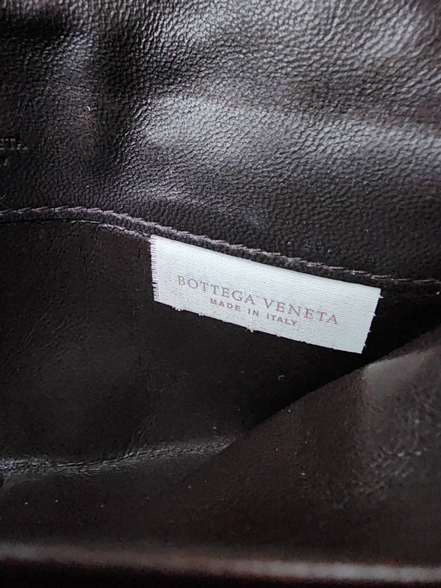 良品　ボッテガヴェネタ BOTTEGA VENETA イントレチャート 長財布 2つ折り ブラウン 折り財布_画像10