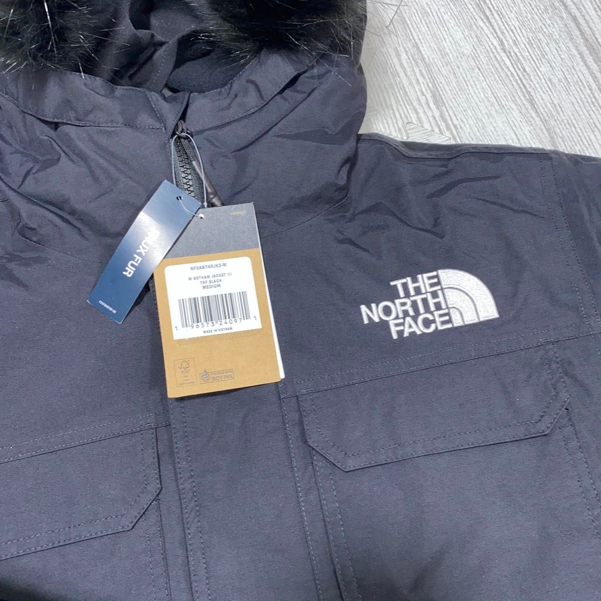 【未使用】M THE NORTH FACE ノースフェイス ダウンジャケットRDS認証 マウンテンパーカー 黒 DRYVENT