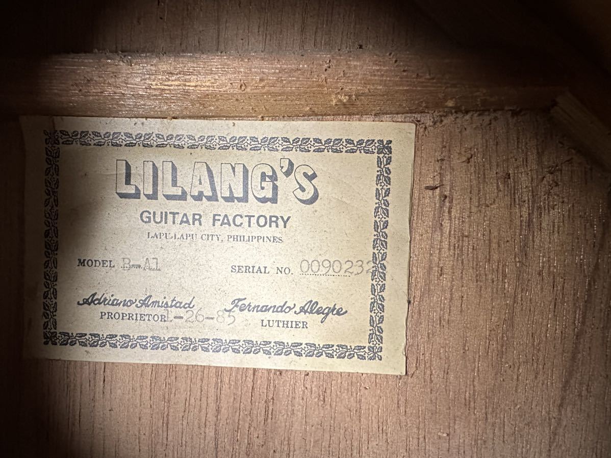 [KA414] Lilang's リラングス 14弦 ギター MODEL B-A1 クラシックギター ジャンク_画像6