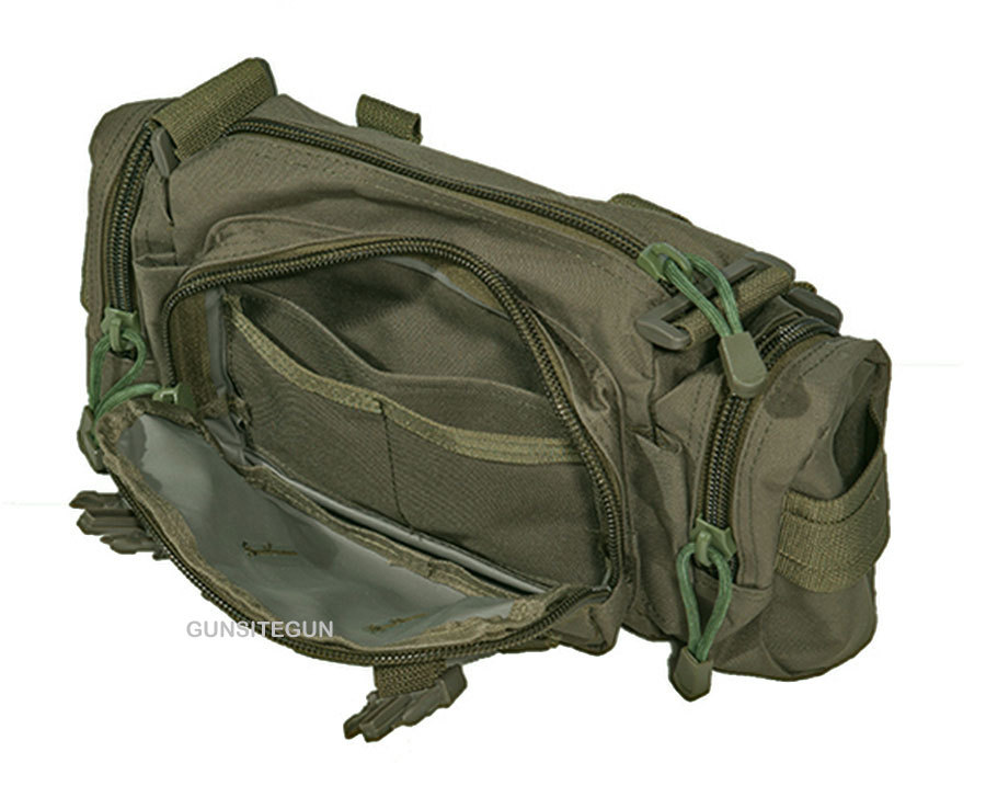 タクティカル MOLLE ブットパック ボディバッグ メッセンジャーバッグ ミリタリー バイカー バッグ OD_画像1