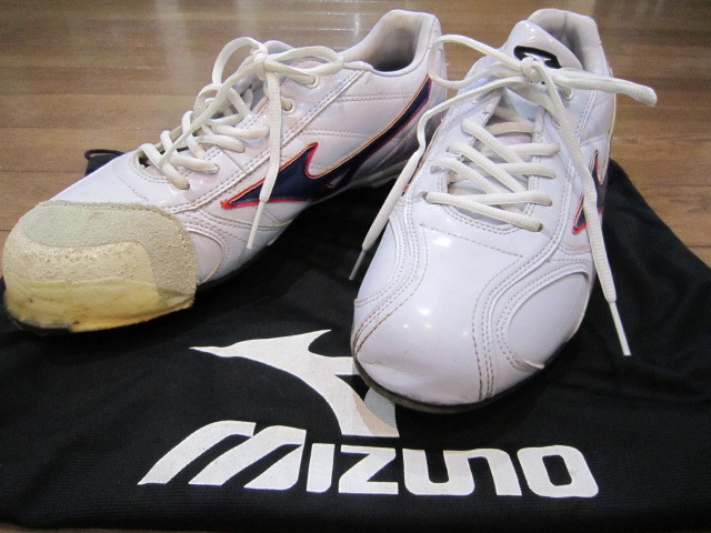 野球用　スパイク　ミズノ　MIZUNO　純正収納袋（ほぼ新品）付　２７．０ｃｍ　ベースボールシューズ_画像8