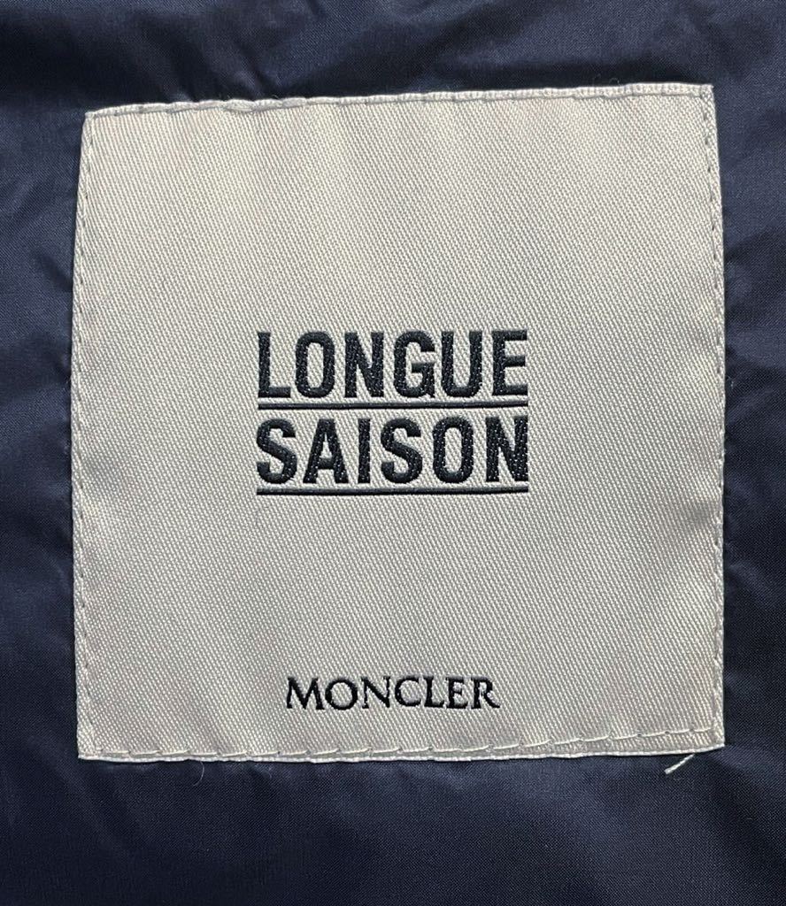 希少デザイン！ MONCLER モンクレール ダウンベスト DORADE ノースリーブ フリル インナー フーデッド ジップアップ ネイビー 2 ○ 新規×_画像7