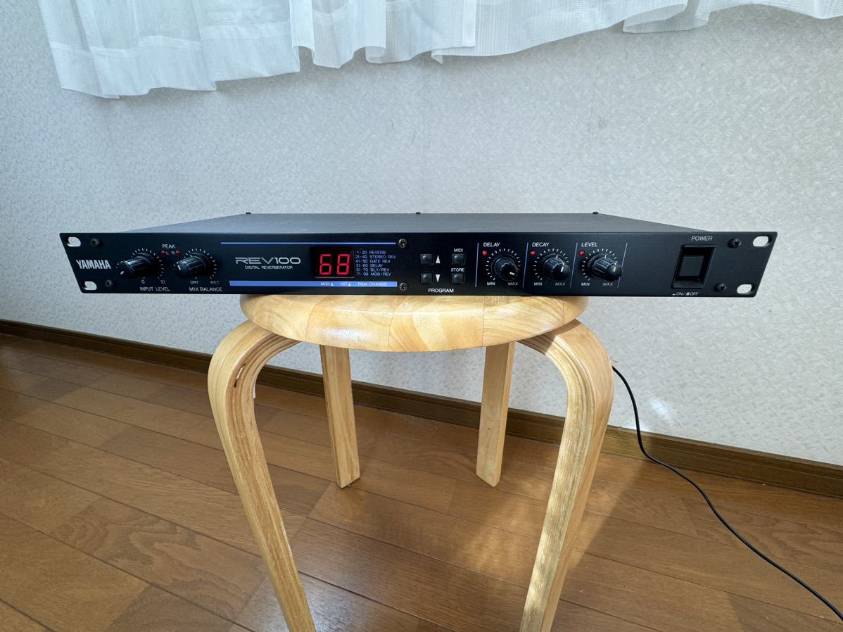 YAMAHA デジタルリバーブレーター REV100（通電のみ確認）_画像1