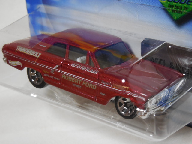 HOT WHEELS / フォード サンダーボルト (2002 #142/濃赤)+(2012 #115/青緑) 開封用２台セット _画像3