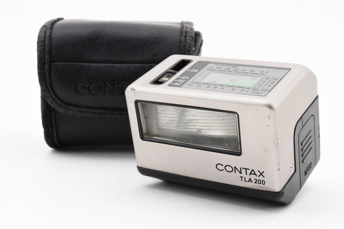 CONTAX コンタックス TLA200 ストロボ フラッシュ 専用ケース付き 動作確認済み #1404_画像1