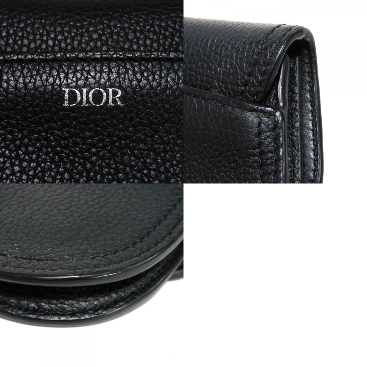 Dior ディオール サドル キーリング サドルポーチ コインケース シルバー ロゴ ブラック キーホルダー 2ADKH127YMJ_画像10