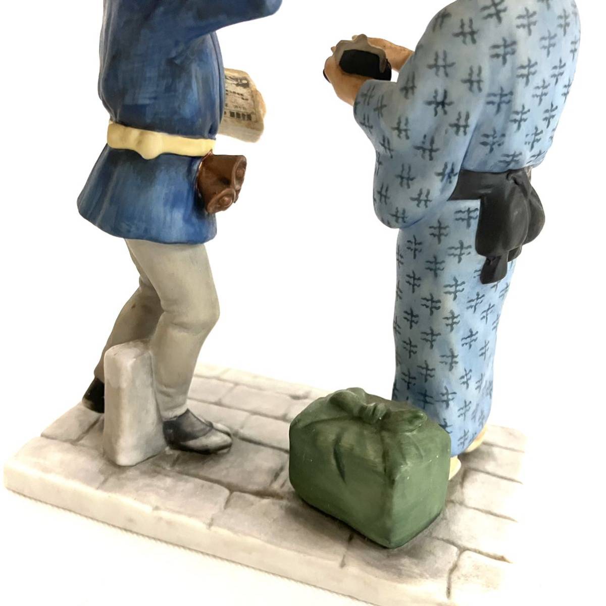 フランクリンポーセリン ⑥ 号外売り 下町の物売り 丸山陶器 陶器人形 高級陶磁 1978年 フィギュリン インテリア コレクション_画像8