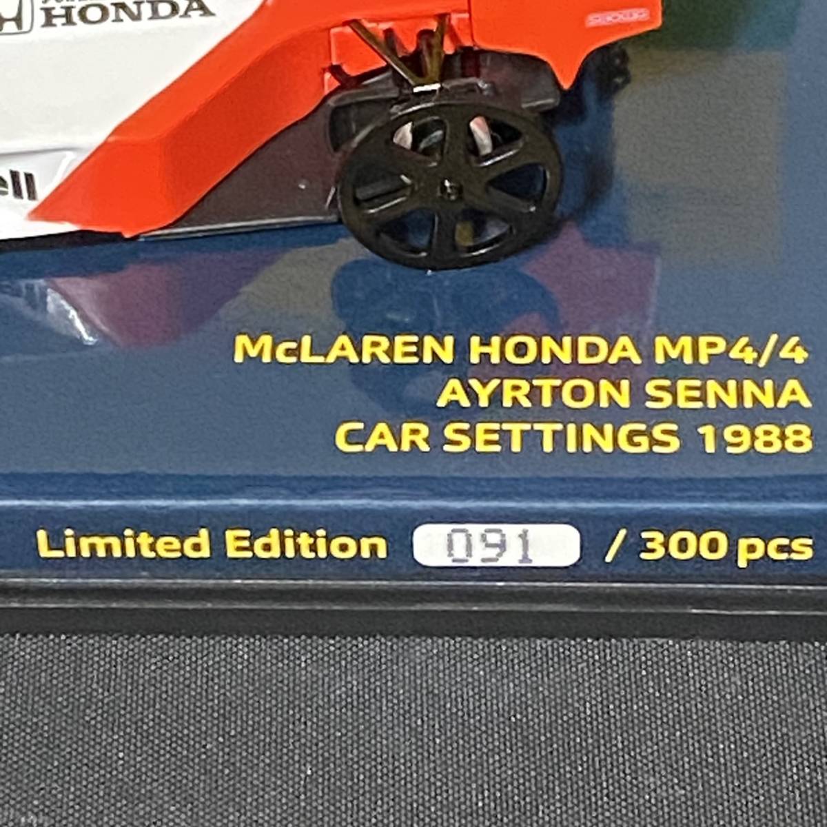 ◆◇ミニチャンプス 1/43 マクラーレン ホンダ MP4/4 セットアップ ホイール コンフィギュレーション 1988 アイルトン・セナ 300個限定◇◆_画像9