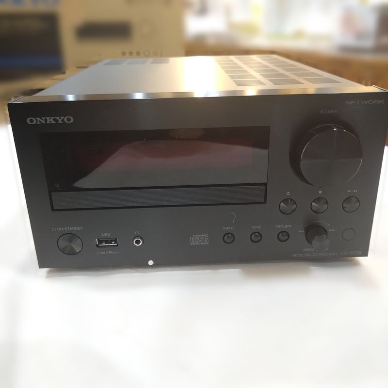 ◆ONKYO/オンキョー◆ CDレシーバー CR-N755(B) 2014年製 ブラック 音出し確認済 中古_画像2