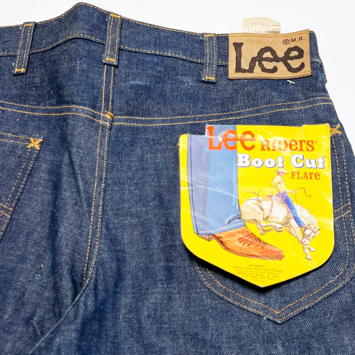 ■70's Lee/リー 200-0341 ライダースブーツカットジーンズ32×31デッドストック新品■_画像8