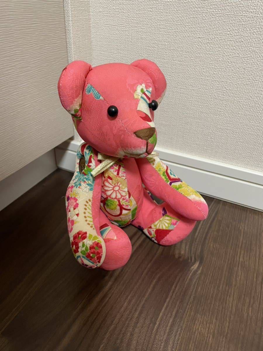  произведение кукла .. кимоно старый ткань натуральный шелк ручная работа мягкая игрушка плюшевый мишка 