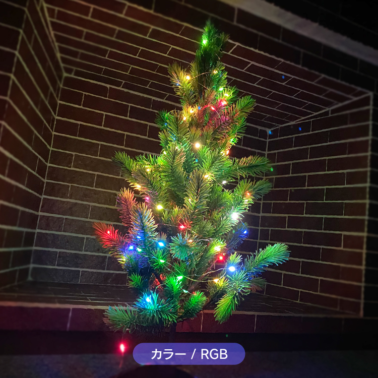 イルミネーションライト RGB 間接照明 クリスマス ツリー 汎用 10m 100LED 室内用 USB_画像3