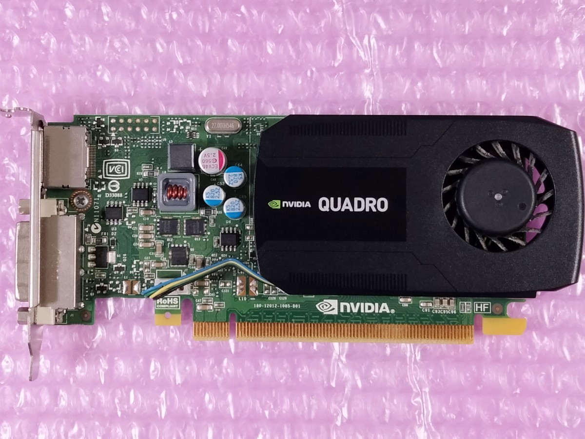 【動作確認済み】NVIDIA Quadro K420 グラフィックカード PCI-Express NVIDIA GPU ビデオカード 1スロット LowProfile (在庫2)_画像1