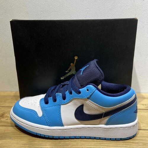 NIKE 2021 GS AIR JORDAN 1 LOW UNIVERSITY BLUE 23.0cm 553560-144 ナイキ エアジョーダン1 ロー ユニバーシティブルー