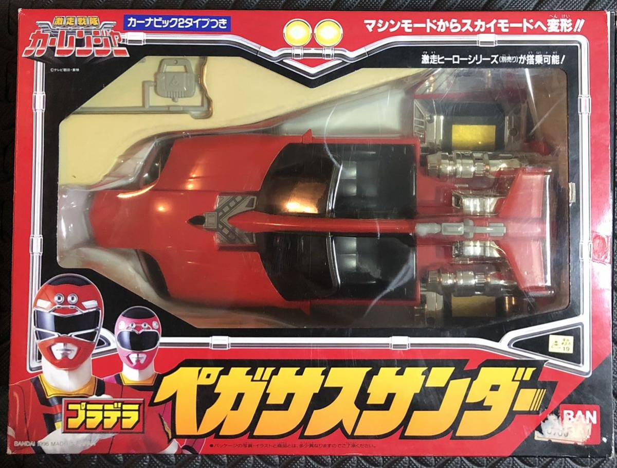 [ редкий ] Bandai pra tela Gekisou Sentai CarRanger Pegasus Thunder мак po шестерня ka старый Bandai Chogokin jumbo механизм da-