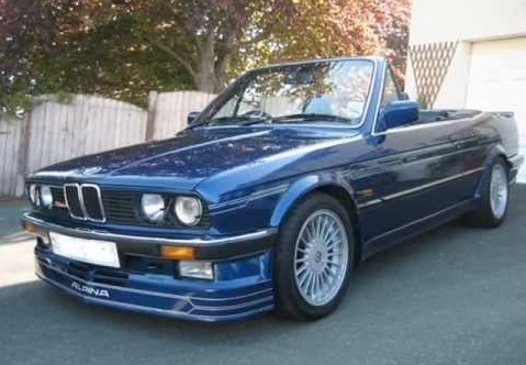 1/18 BMW アルピナ カブリオレ ブルー 青 BMW Alpina C2 2.7 Cabriolet dark blue Dekor 1986 Basis: E30 1:18 MCG 梱包サイズ80