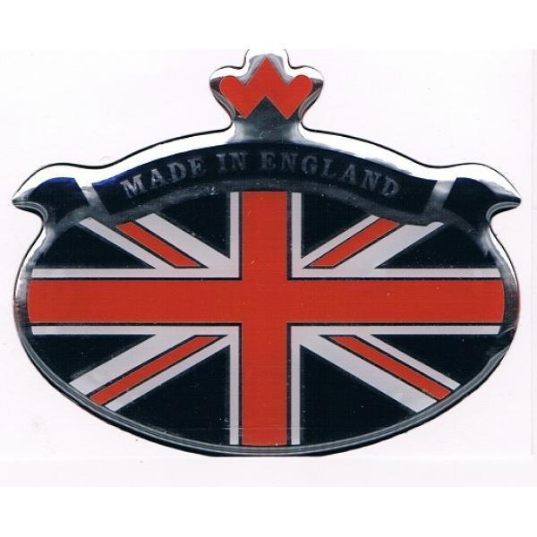 ローバー ミニ モーリス MADE IN ENGLAND 国旗 ステッカー MADE IN ENGLAND UNION JACK STICK ON BADGE_画像1