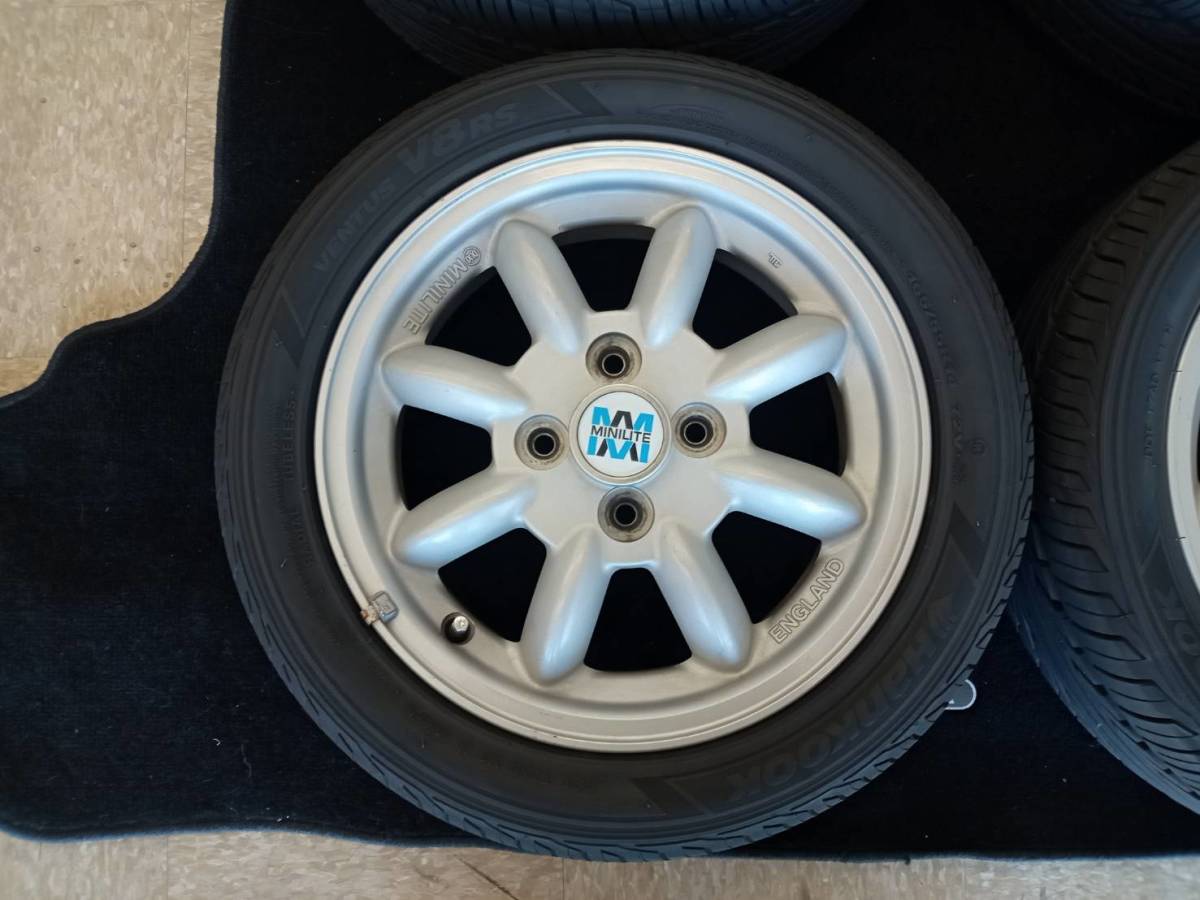  Mira Gino minilite original 14 inch aluminium wheels 165/55R14 L700S