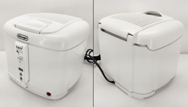 sa/ DeLonghi デロンギ コンパクト電気フライヤー Mod. F027 取説付き 1200W 現状品　/DY-2284_画像3