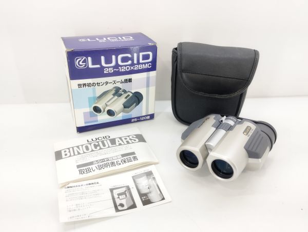 sa/ KENKO ケンコー 双眼鏡 Center Zoom 25-120X28 LUCID ルシード Fleld 1° at 25x ソフトケース付き　/DY-2326