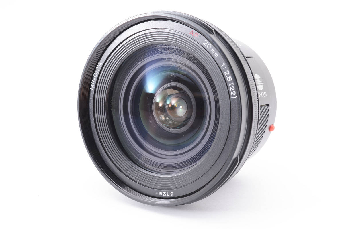 ミノルタ AF 20mm F2.8 一眼カメラ用 中古 MINOLTA 動作品_画像2