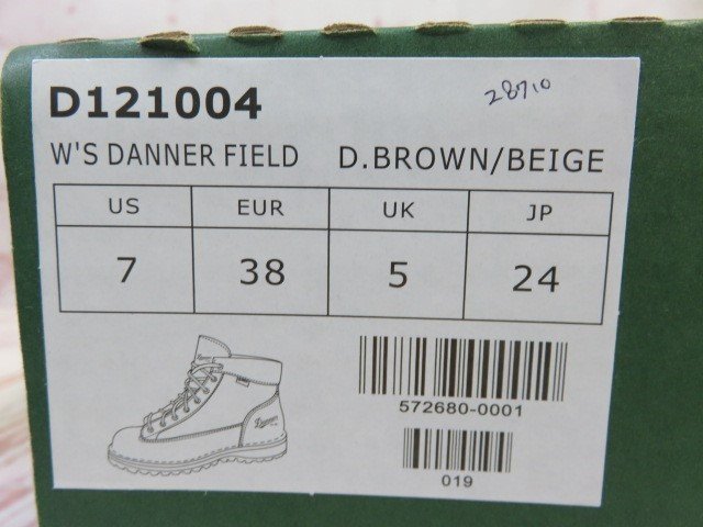 DANNER ダナー ブーツ W's DANNER FIELD ウィメンズ GORE-TEX D121004 ダークブラウン ベージュ 24.0cm 991769108■_画像9