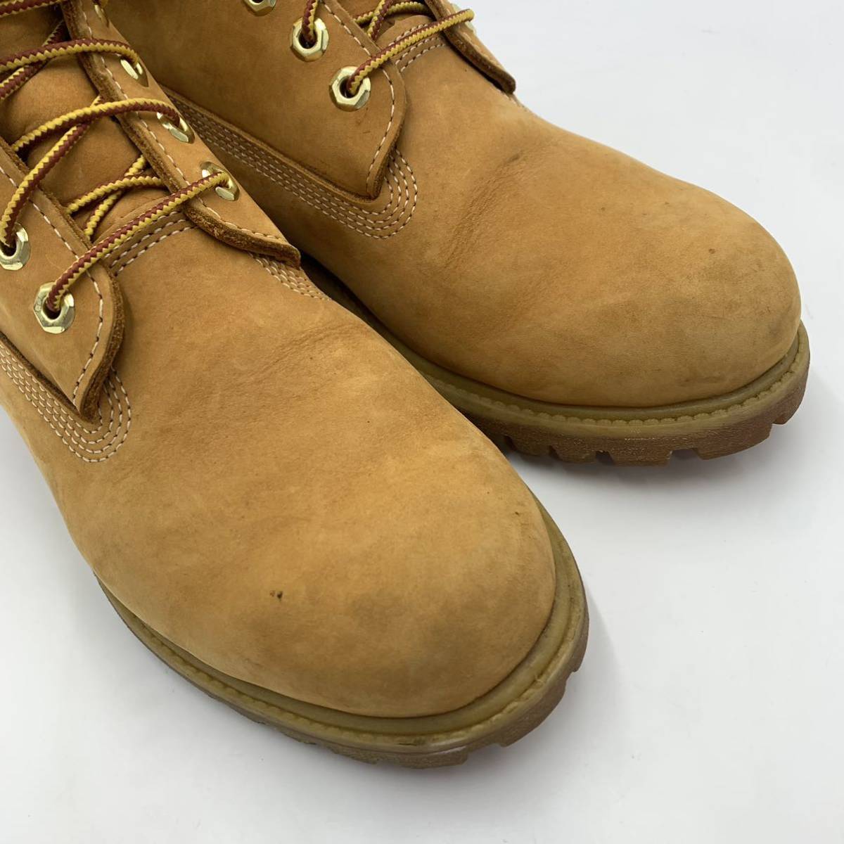 D☆ 人気モデル!! '名作7ホール' Timberland ティンバーランド 1840 ヌバックレザー ワークブーツ イエローブーツ 革靴 size:8.5W シューズ_画像5