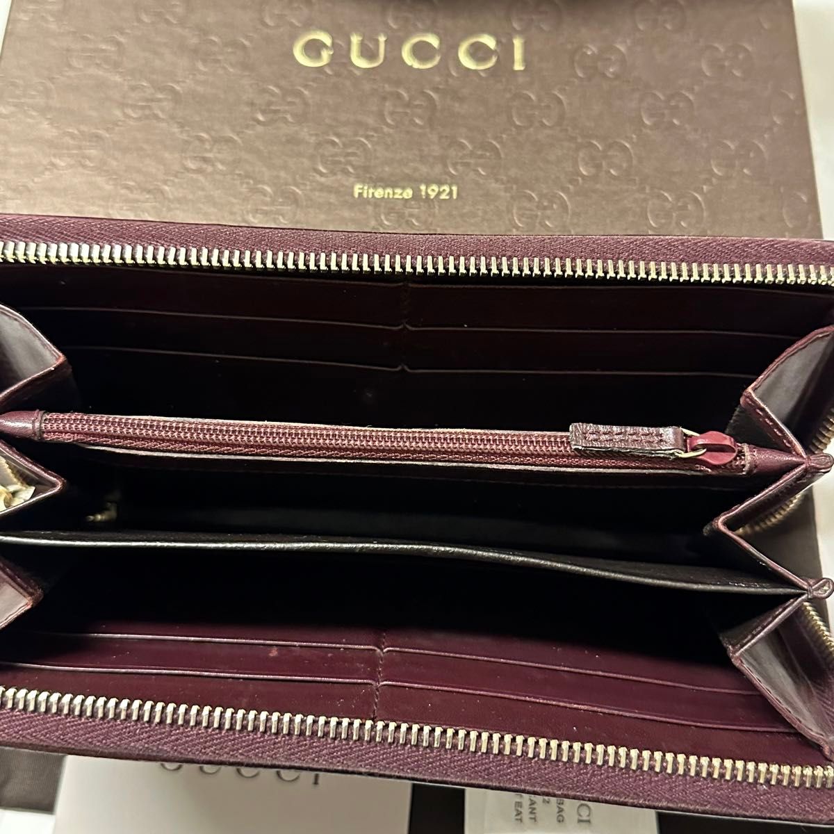 新品同様！ グッチ GUCCI 財布 長財布　インプリメ GG金具 ラウンドファスナー